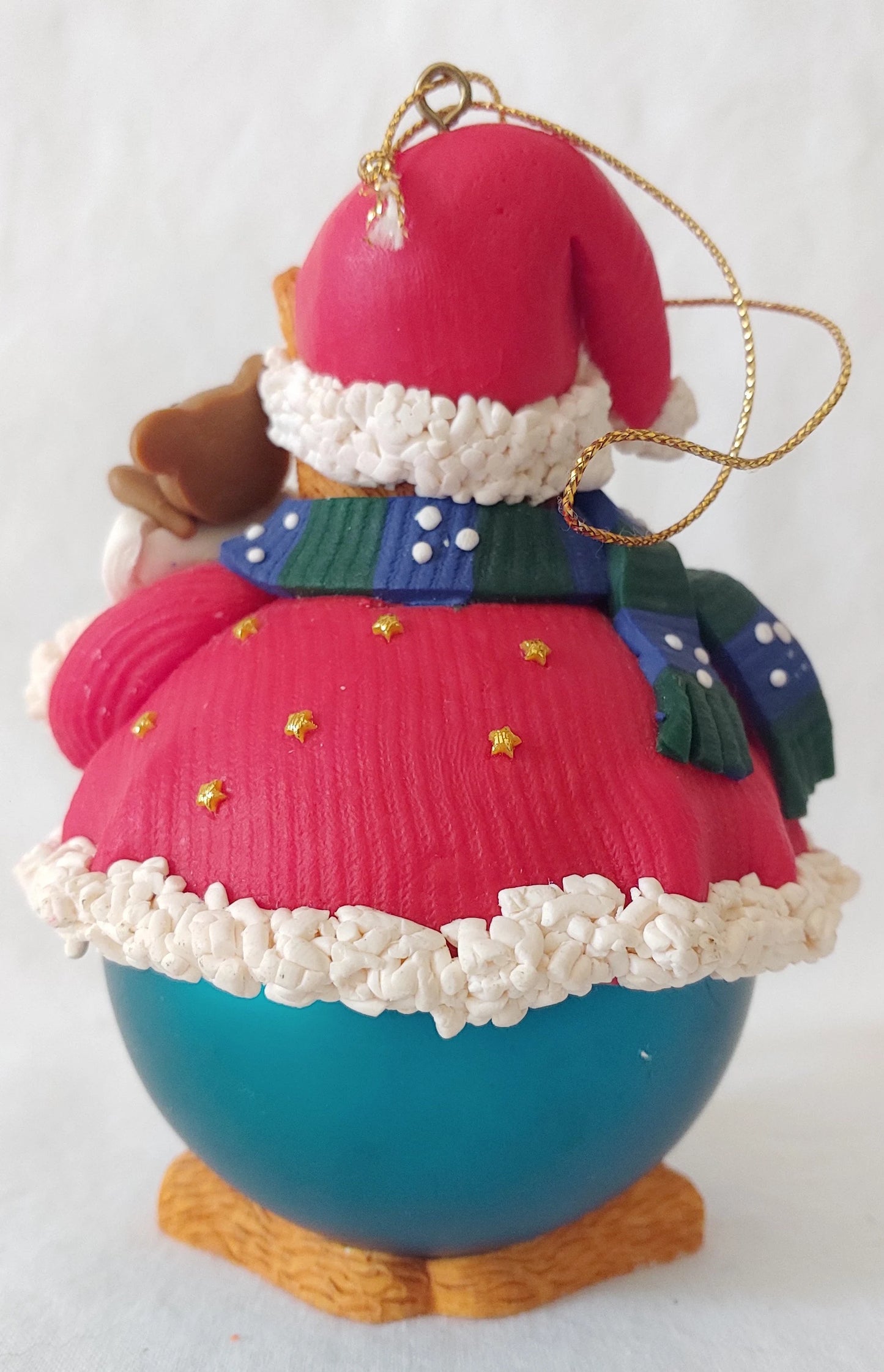 Kitty Cat with Bell Christmas Ornament