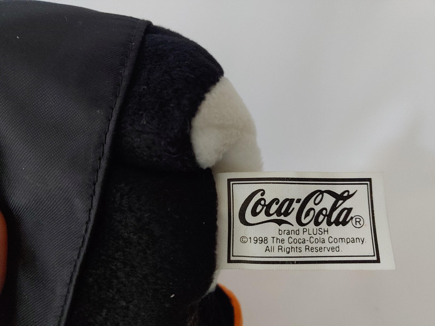 Vintage Coca Cola Bean Bag Stuffed Animal Penguin #0172