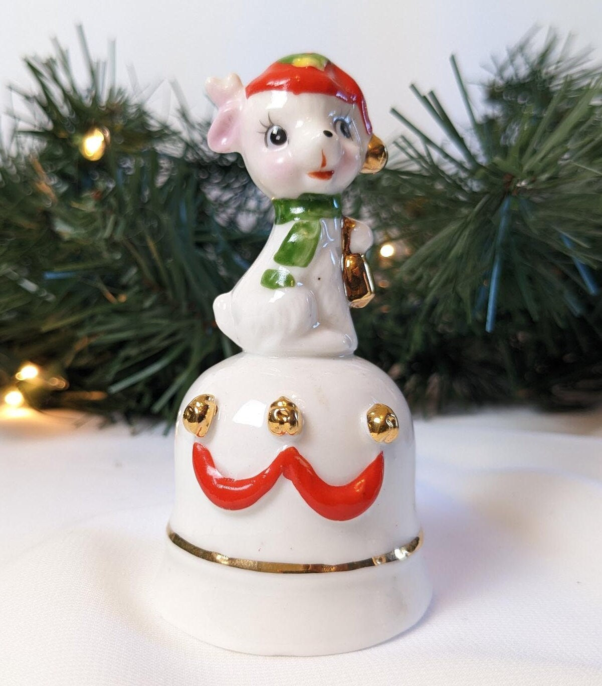 Vintage Reindeer Christmas Bells