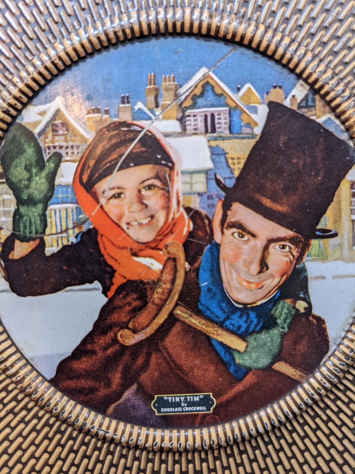 Tiny Tim Embossed Fruit Cake Tin