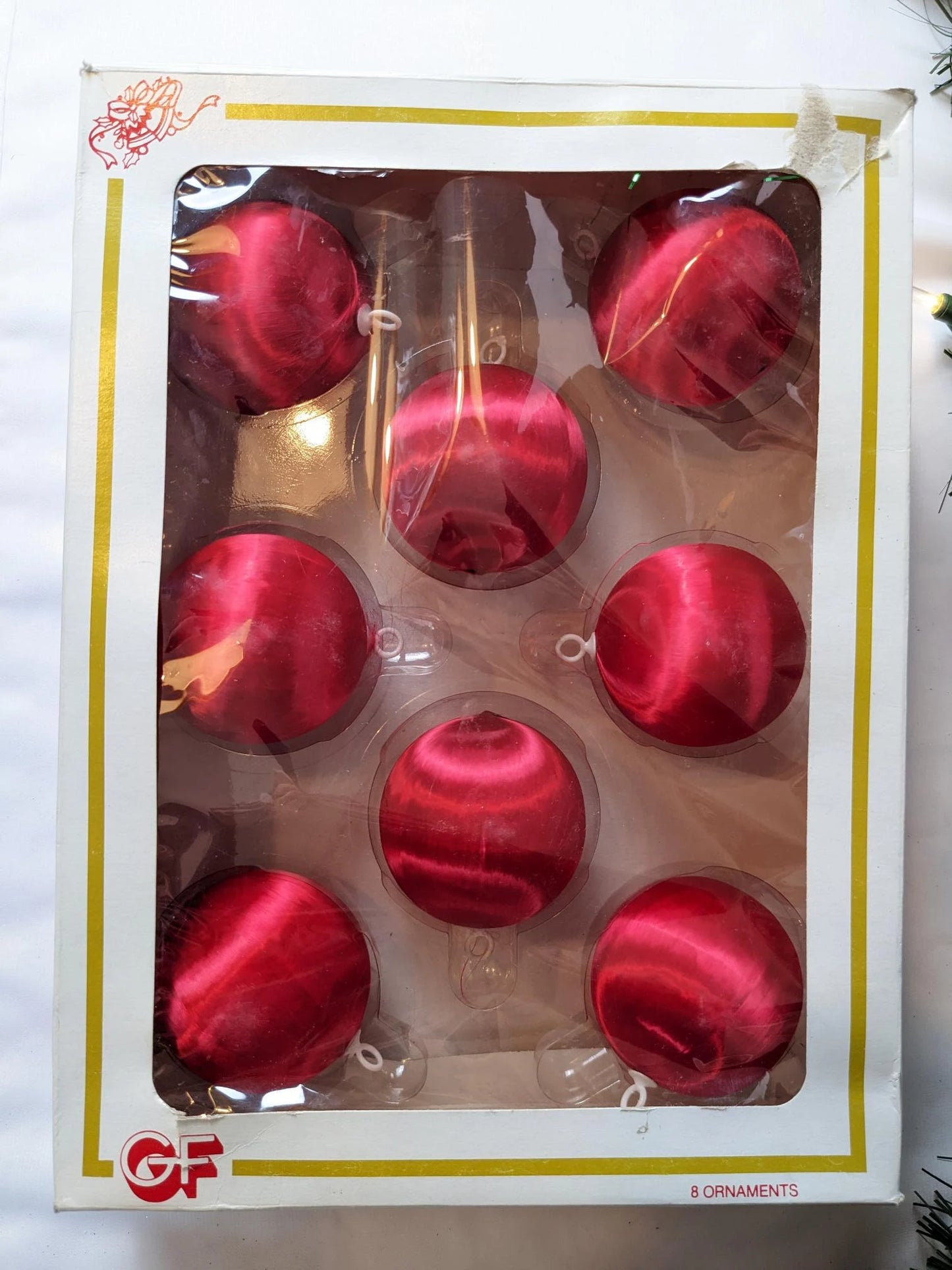 Red Satin Christmas Ornaments