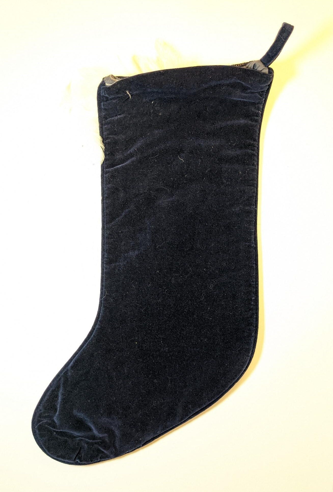 Needlepoint Santa Claus & Reindeer Christmas Stocking