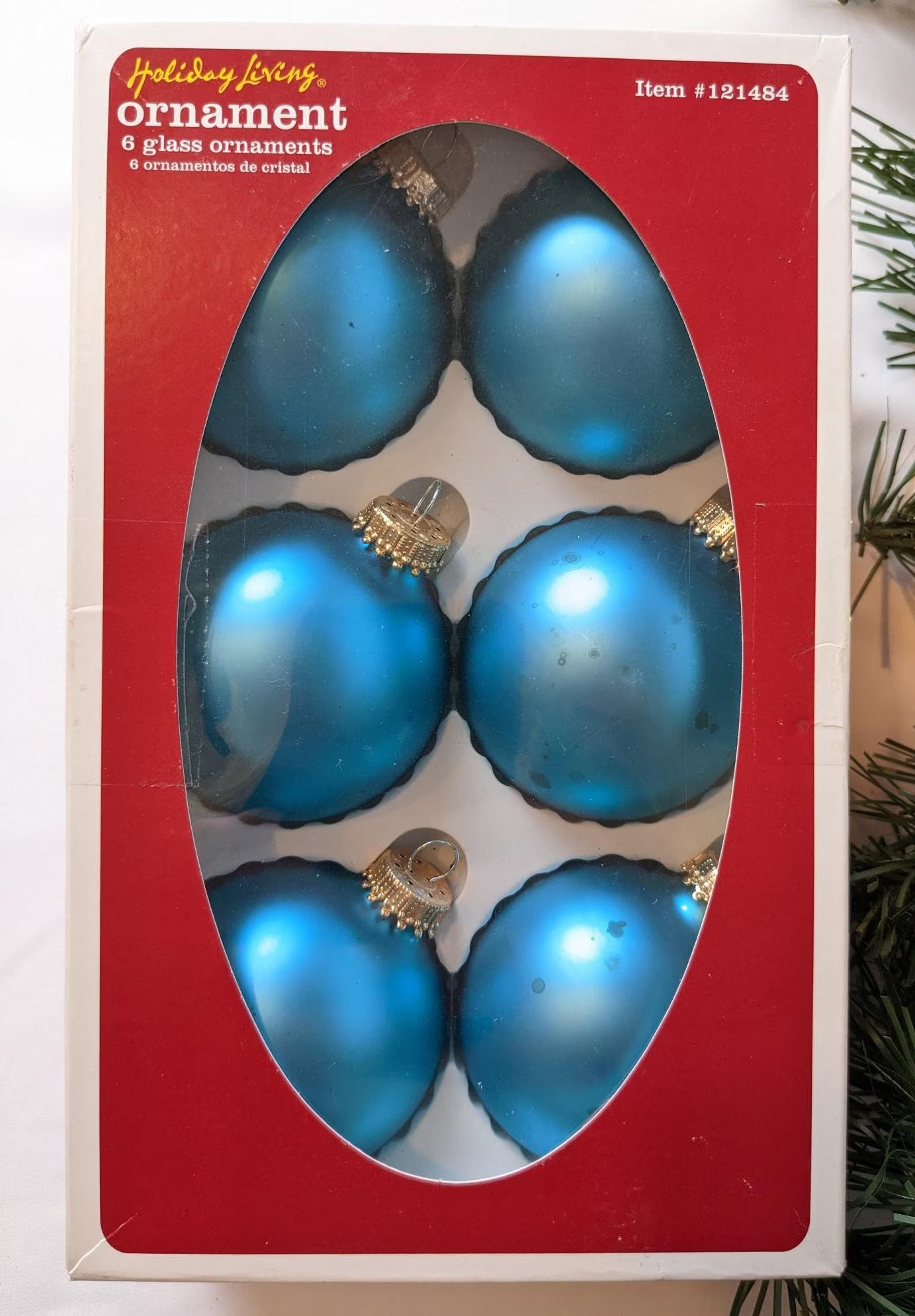Krebs Turquoise Christmas Ornament Set