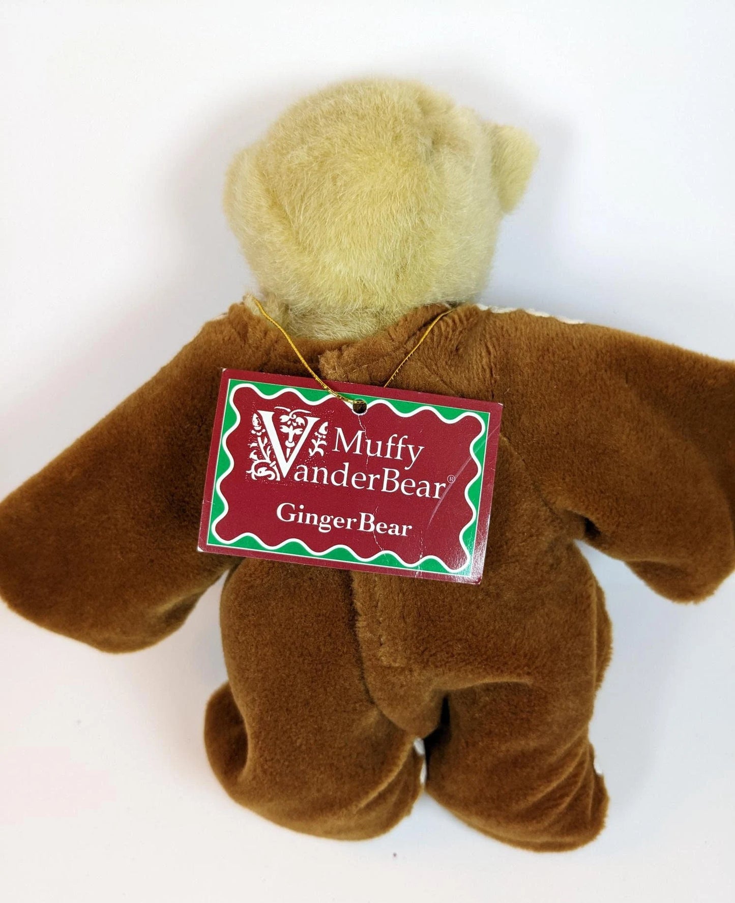 Muffy 1992 North American GingerBear Plush Stuffed Animal