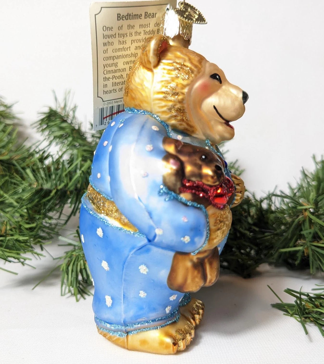 Bedtime Bear Retired Old World Christmas Ornament