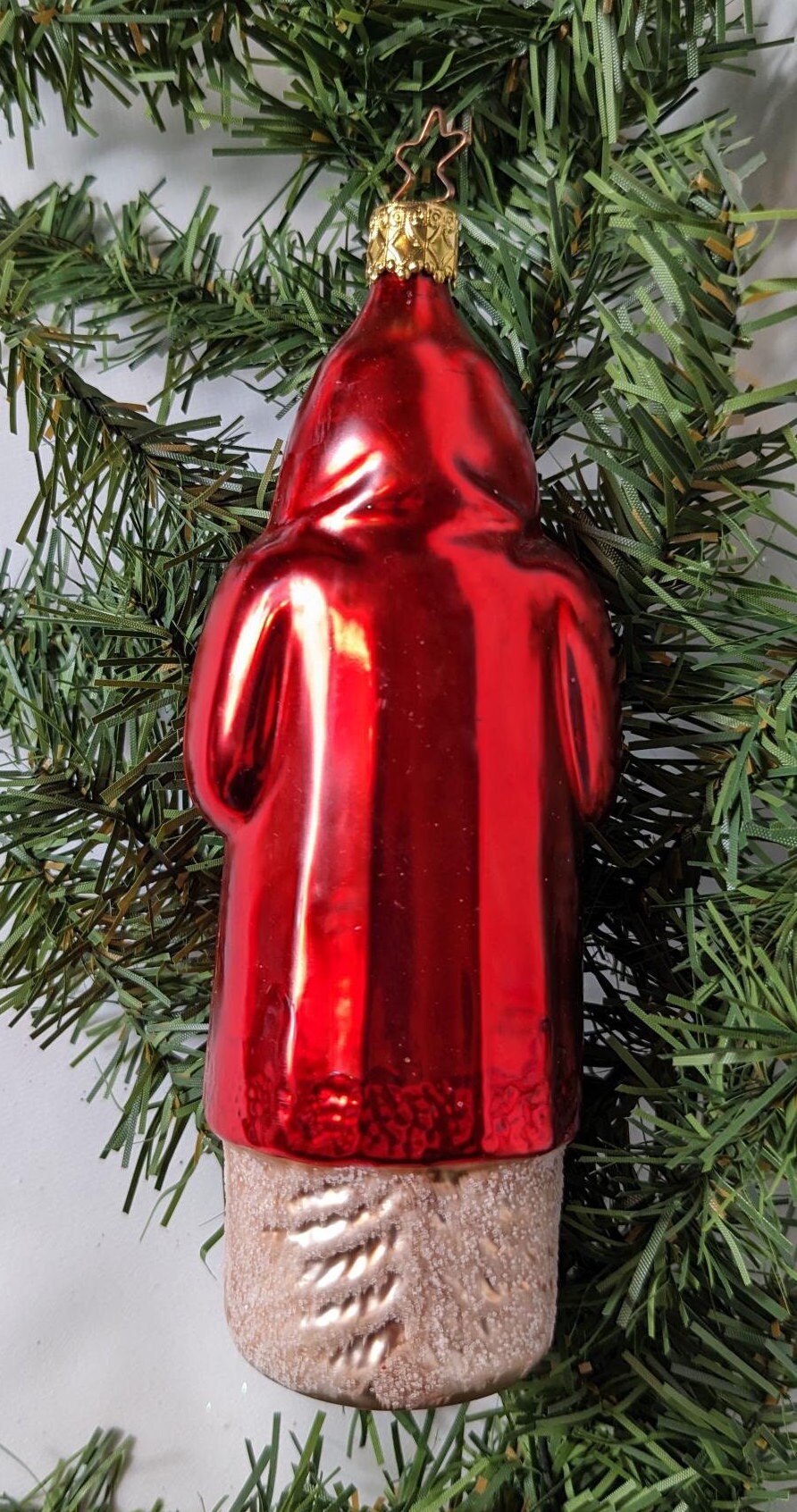 Santa Claus Retired Old World Christmas Inge Glas Belznickel Ornament