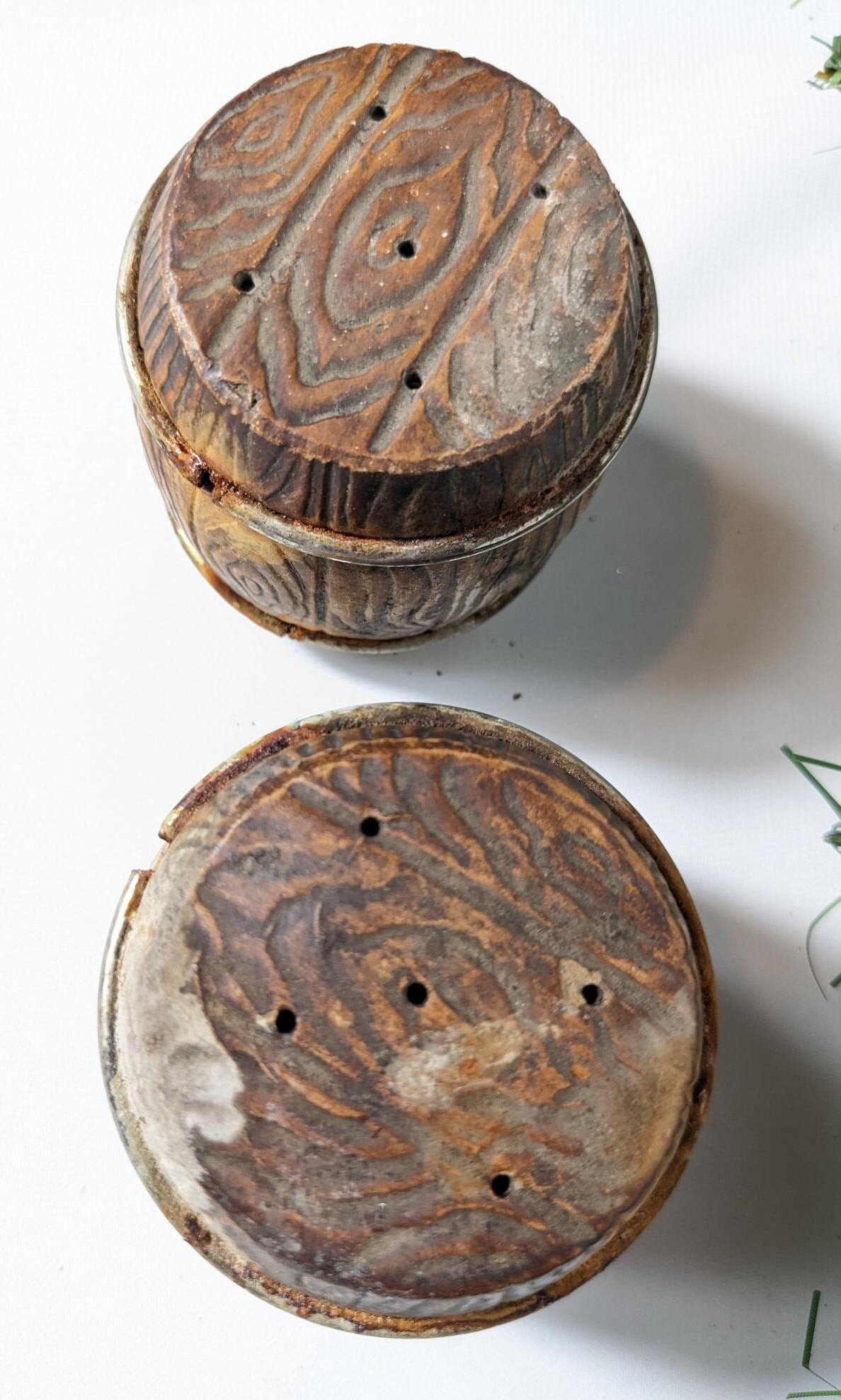 Whiskey Barrel Salt and Pepper Shakers