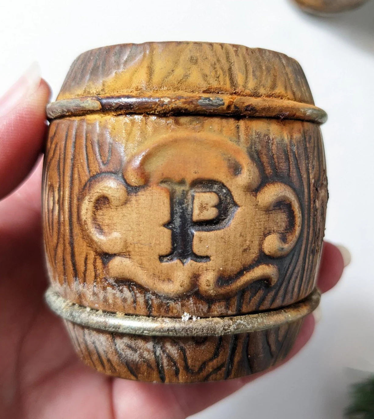 Whiskey Barrel Salt and Pepper Shakers