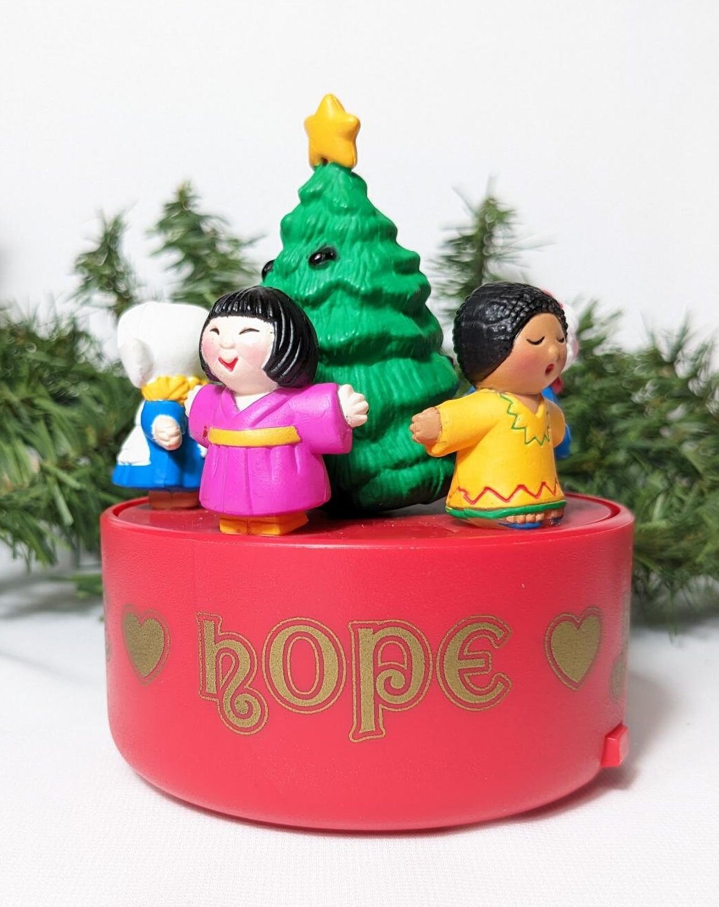 Vintage Avon 1992 Love Around the World Musical Christmas Decoration