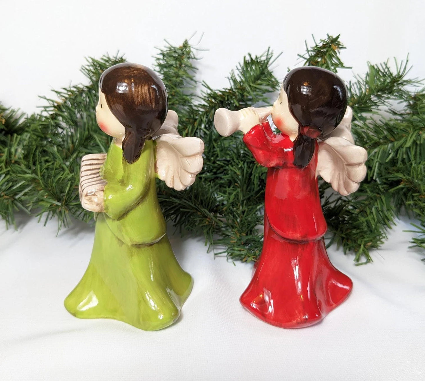 Christmas Musical Angel Figurines by Open Window Designs