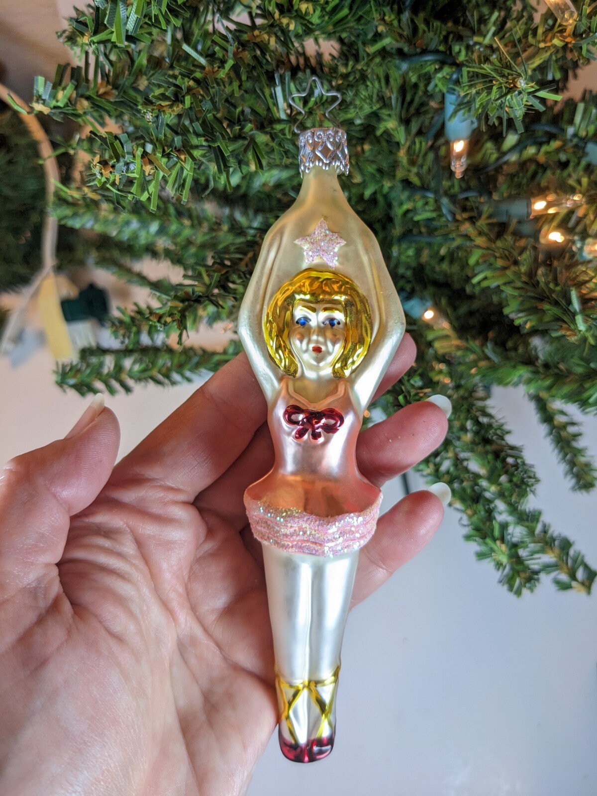 Ballerina Retired Old World Christmas Inge Glas Ornament