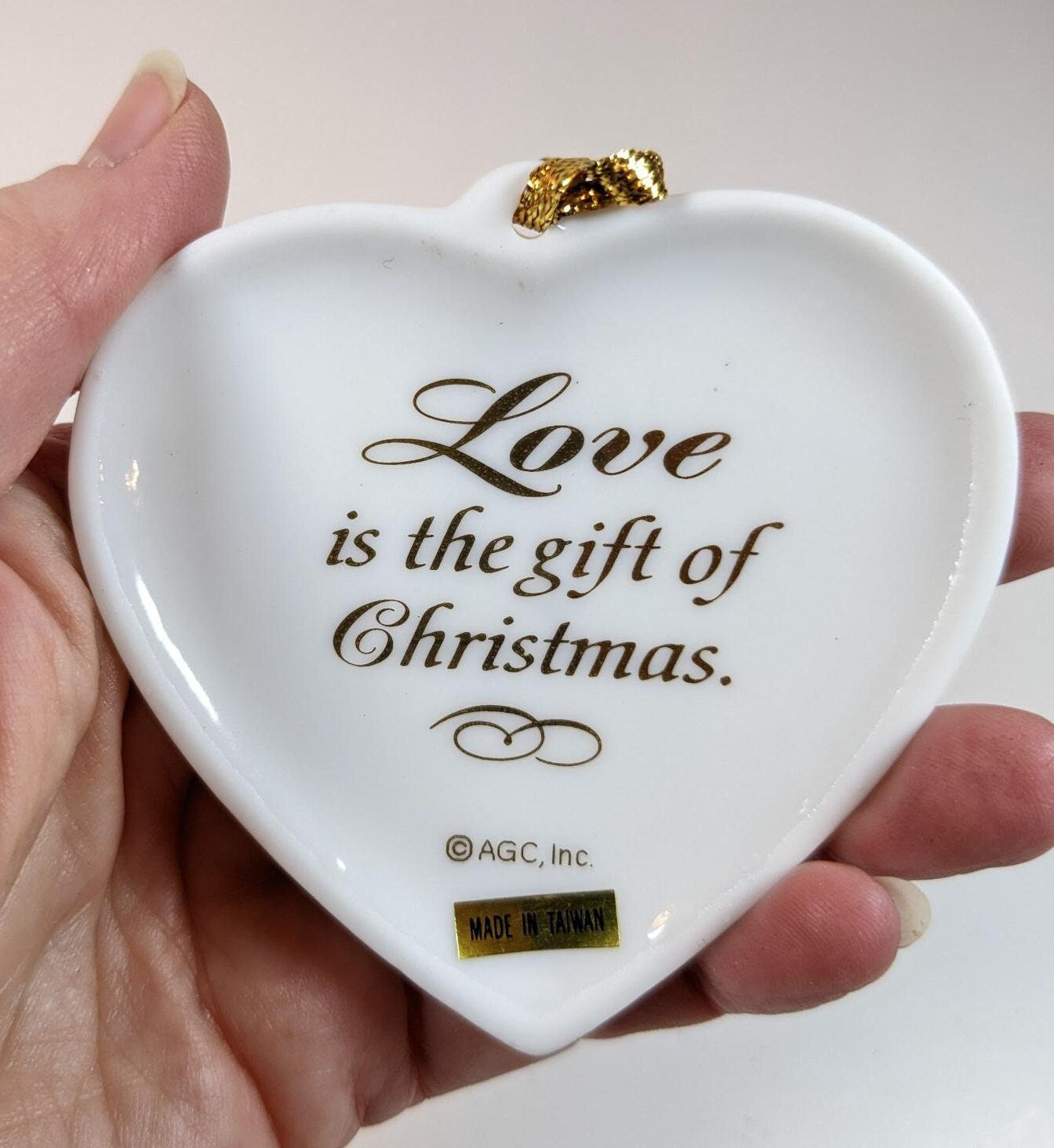 Vintage 1996 American Greetings "Love Is the Gift of Christmas" Ornament