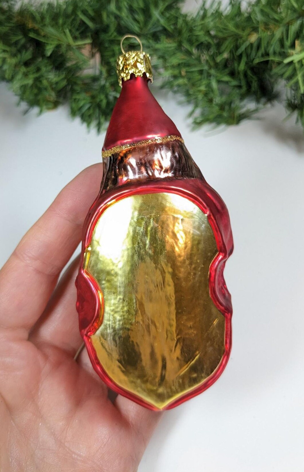 Violin Santa Christmas Ornament