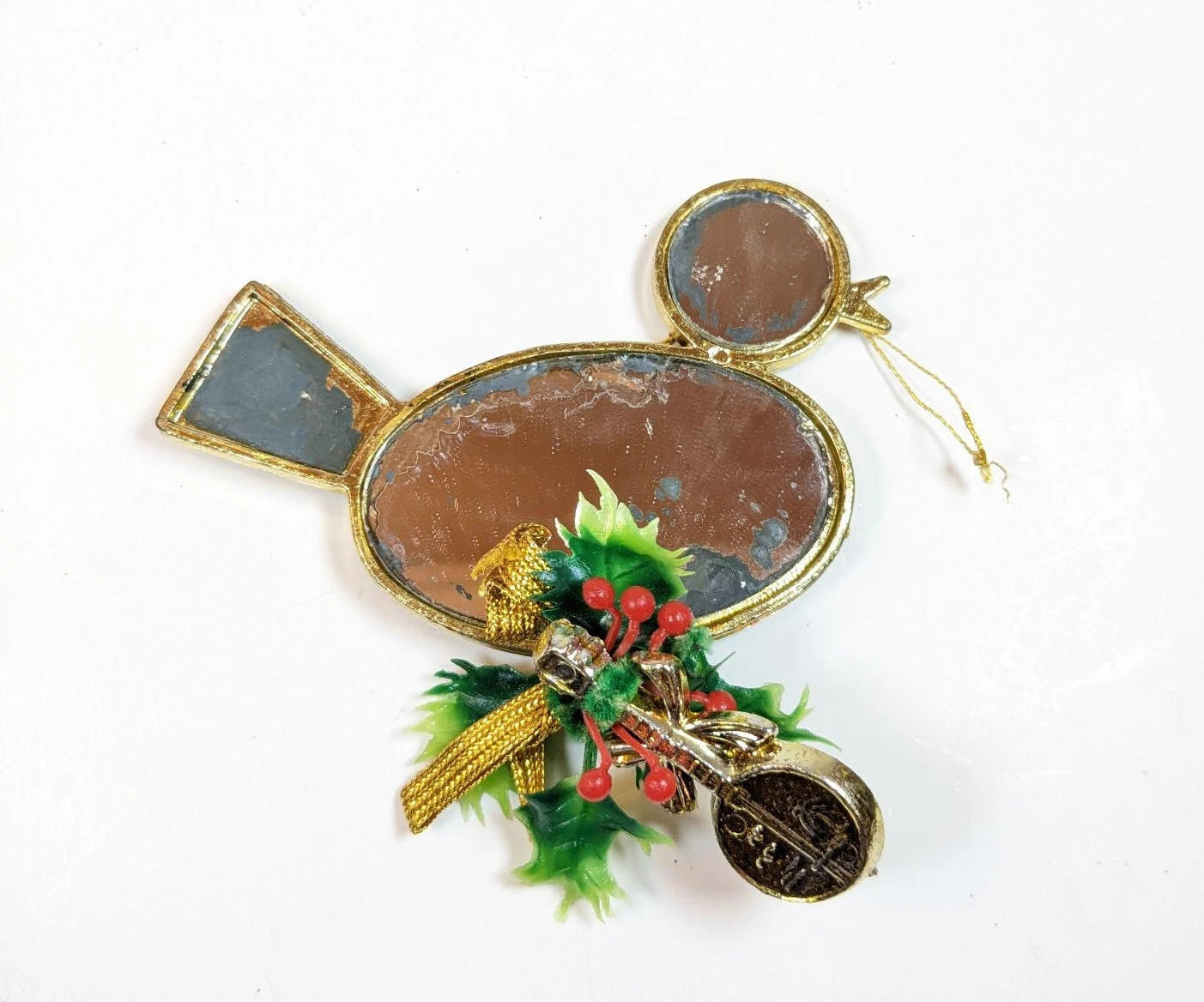 Vintage Mirror Christmas Ornaments