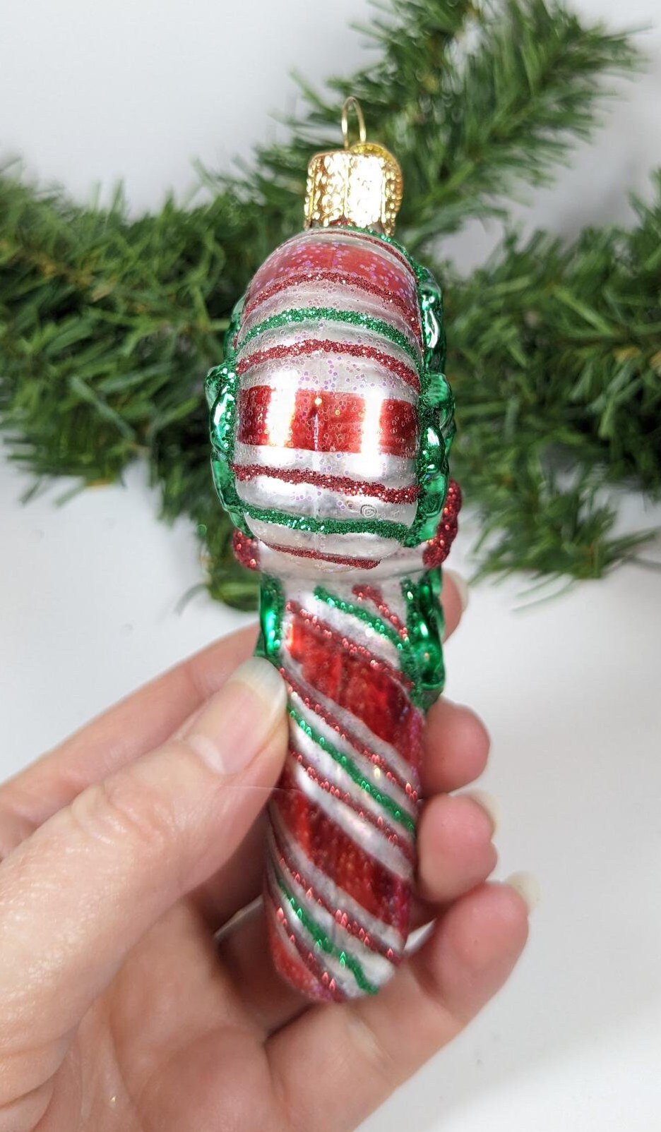 Candy Cane Retired Old World Christmas Ornament