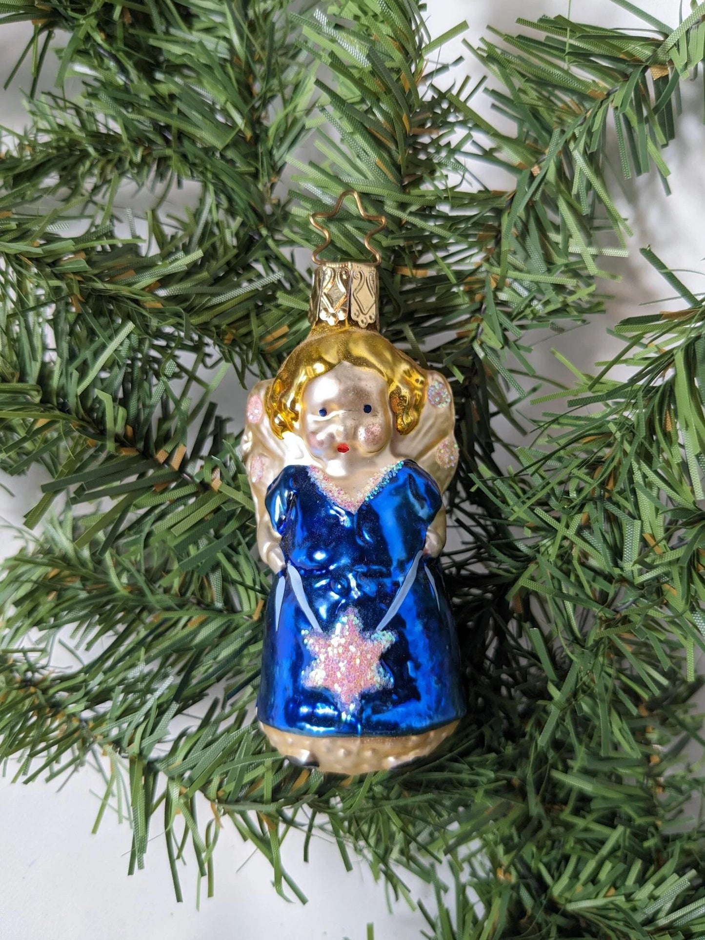 Angel Retired Old World Christmas Inge Glas Ornament