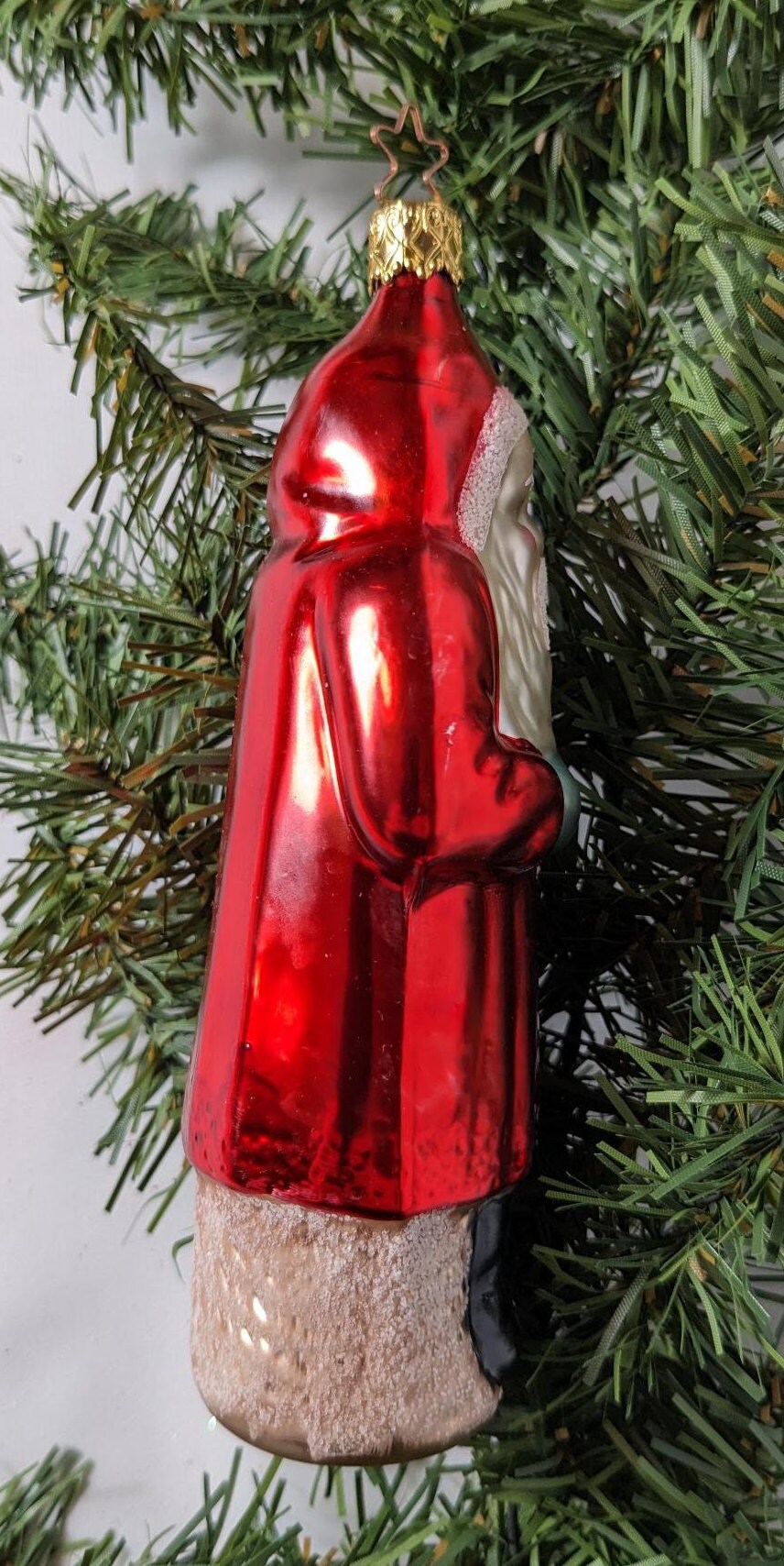 Santa Claus Retired Old World Christmas Inge Glas Belznickel Ornament