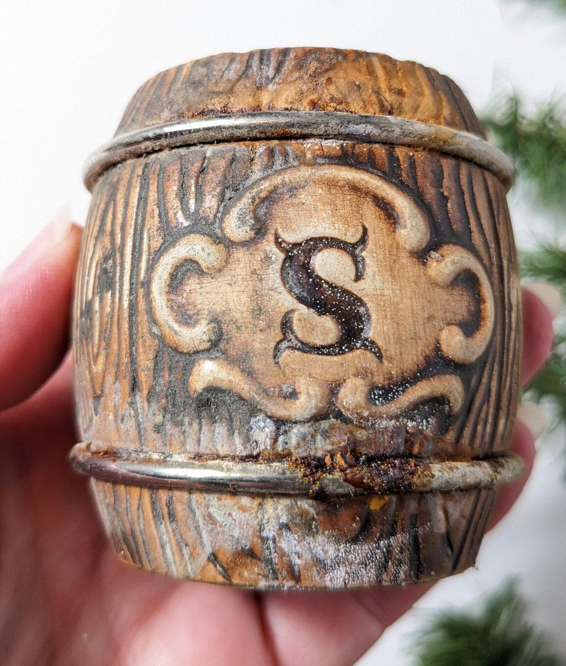 Whiskey Barrel Salt and Pepper Shakers