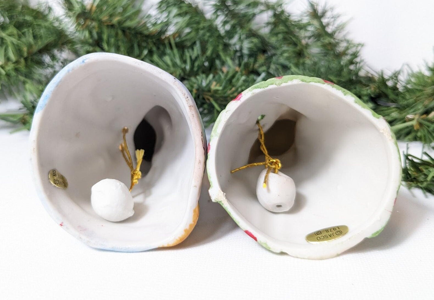 Vintage 1978 Jasco Merri-Bells Girl with Broom and Shepard Bells