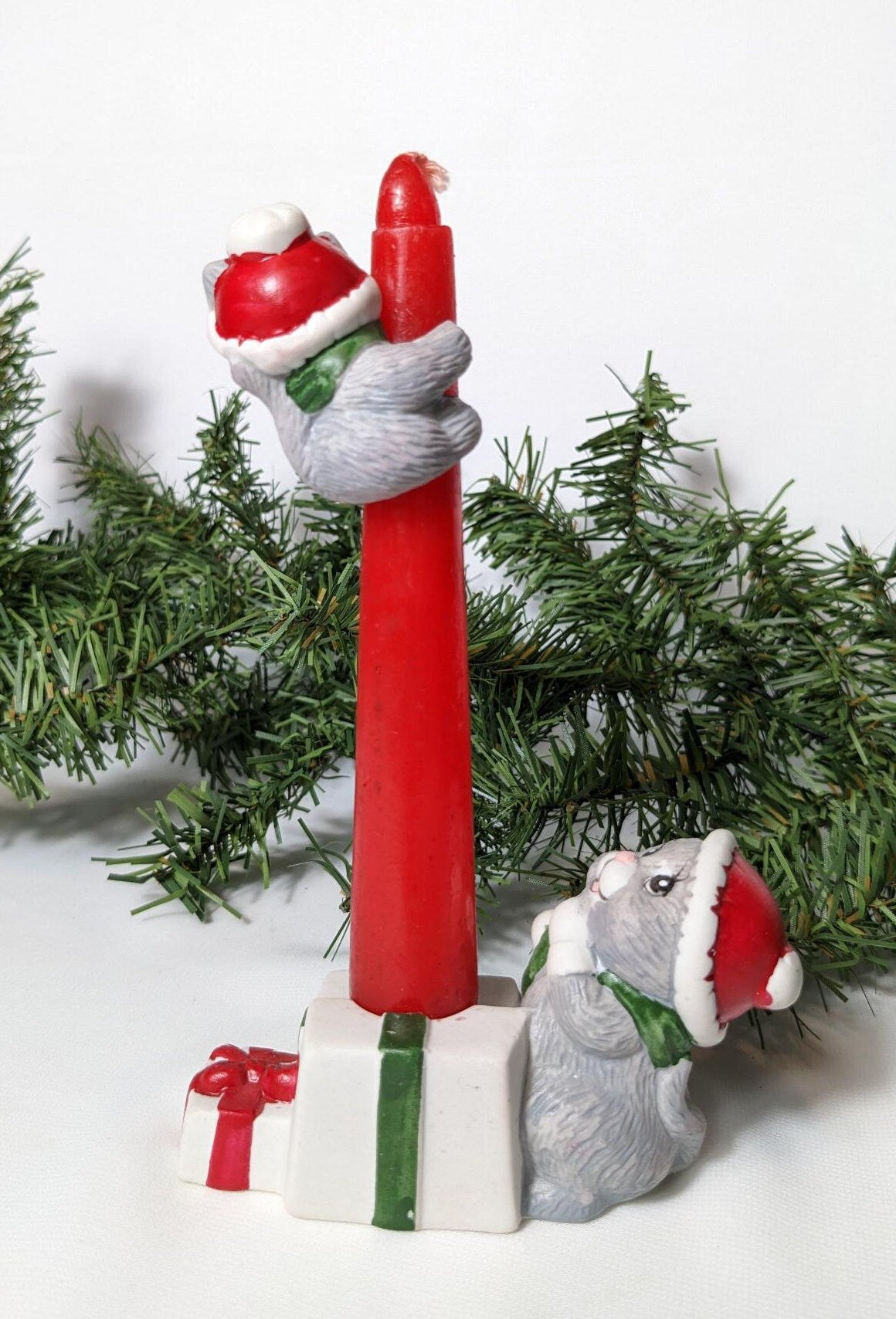 Vintage Giftco Kitty Cat Holiday Candle Climbers