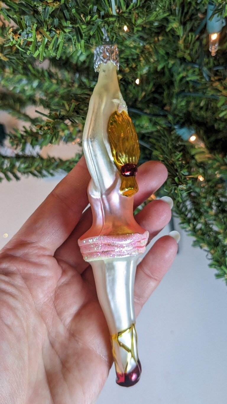 Ballerina Retired Old World Christmas Inge Glas Ornament