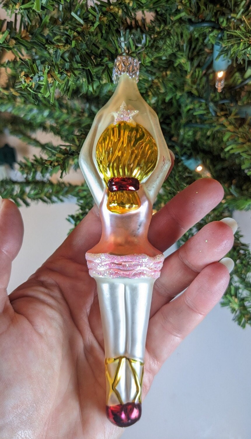 Ballerina Retired Old World Christmas Inge Glas Ornament