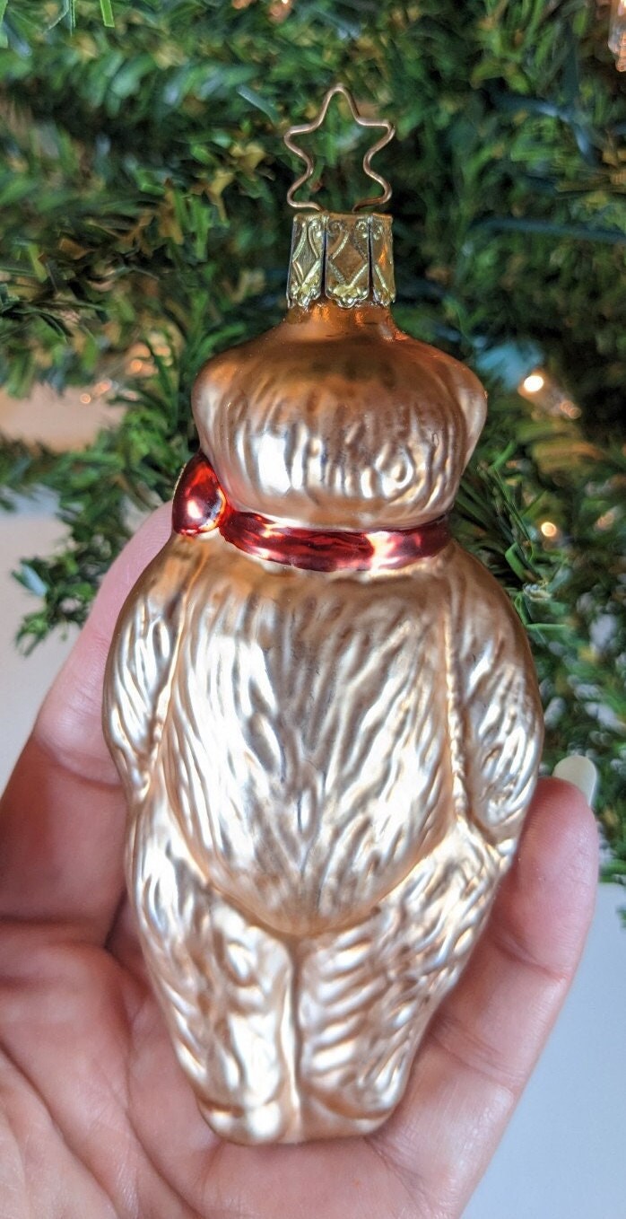 Teddy Bear Retired Inge Glas Old World Christmas Ornament