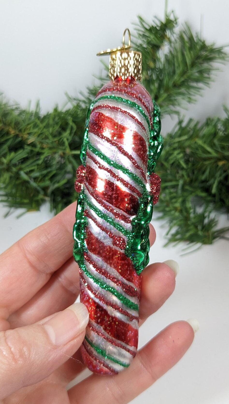 Candy Cane Retired Old World Christmas Ornament