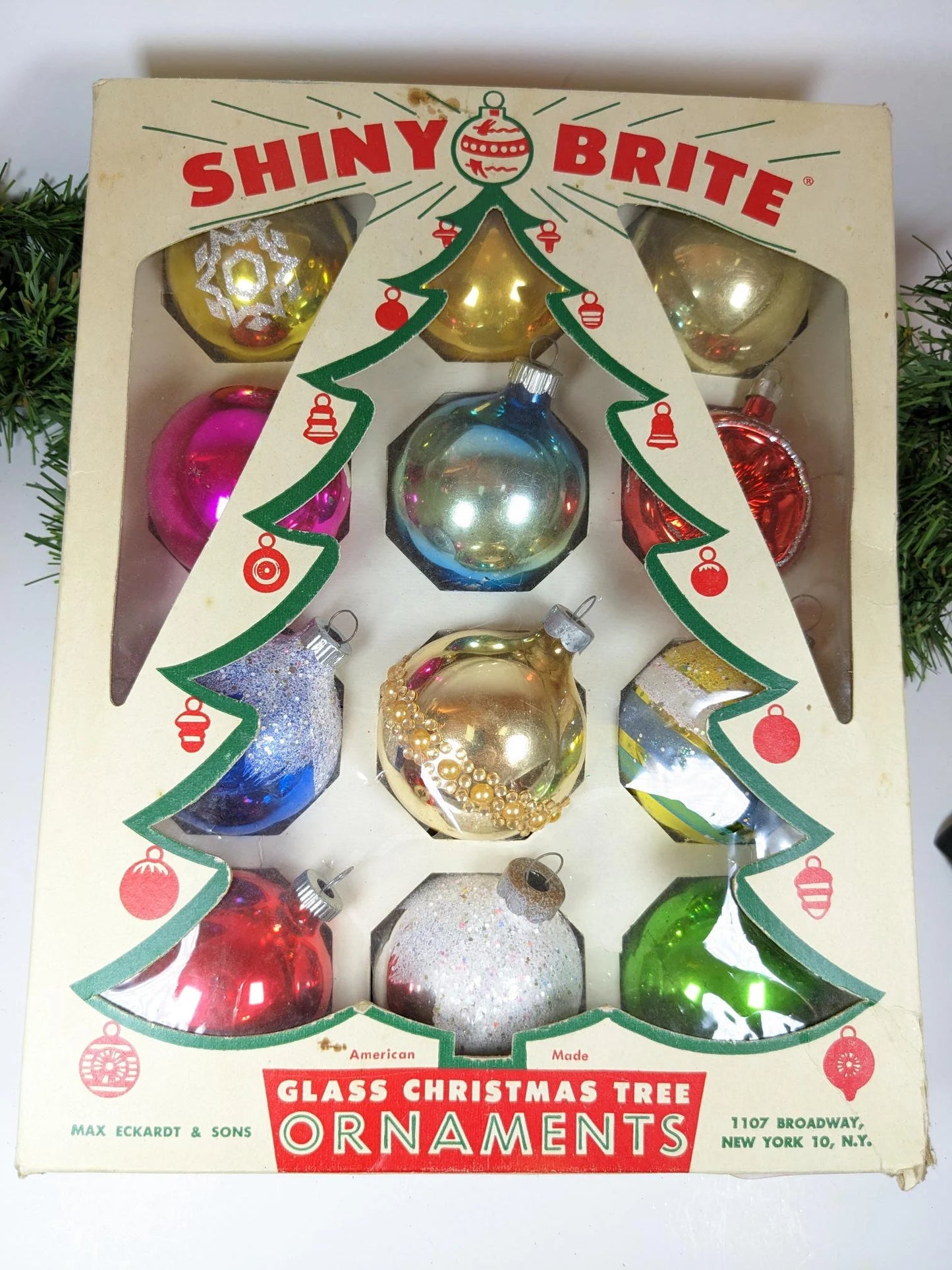 Vintage Shiny Brite Christmas Ornaments