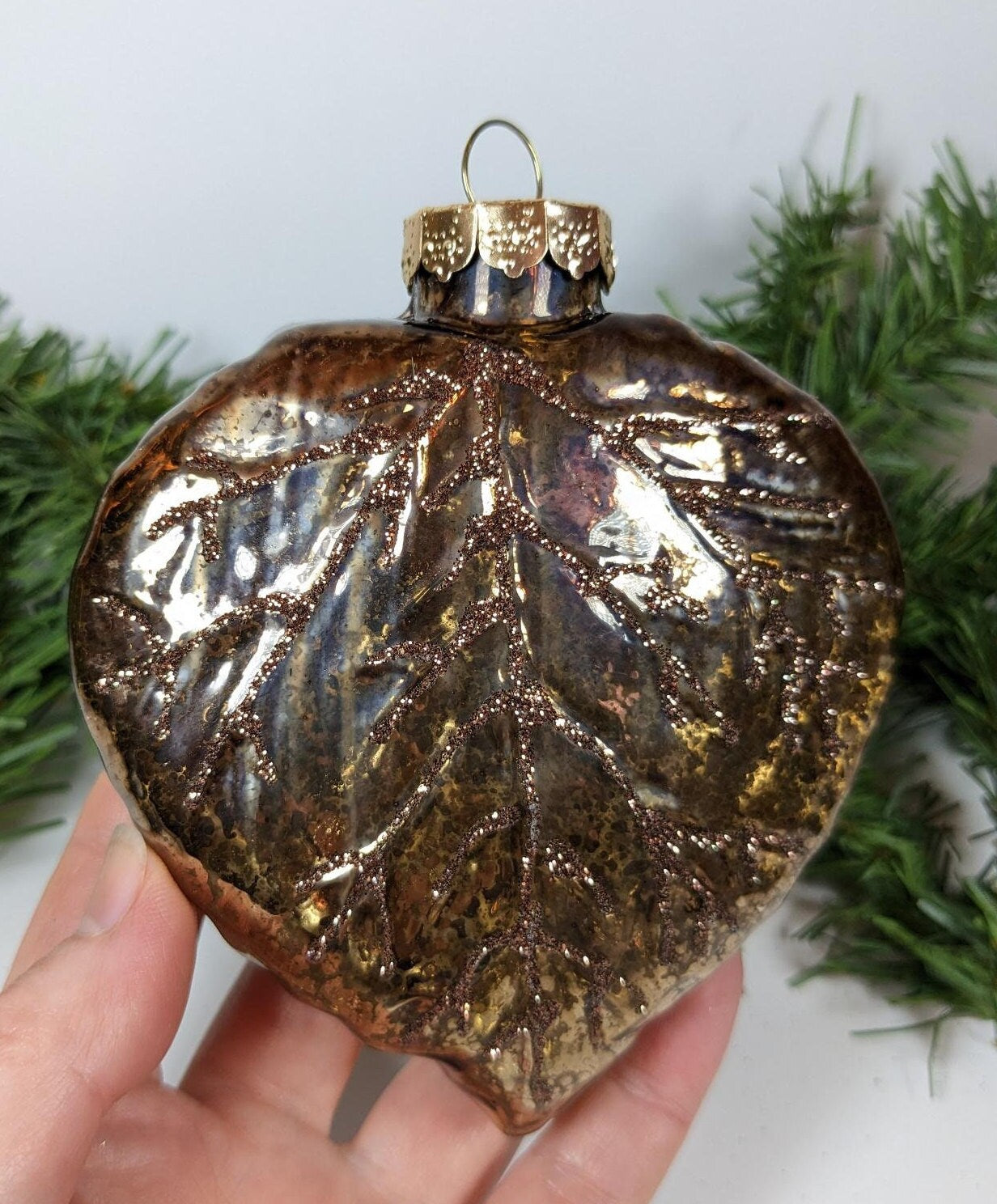 Vintage Rauch Large Leaf Ornaments