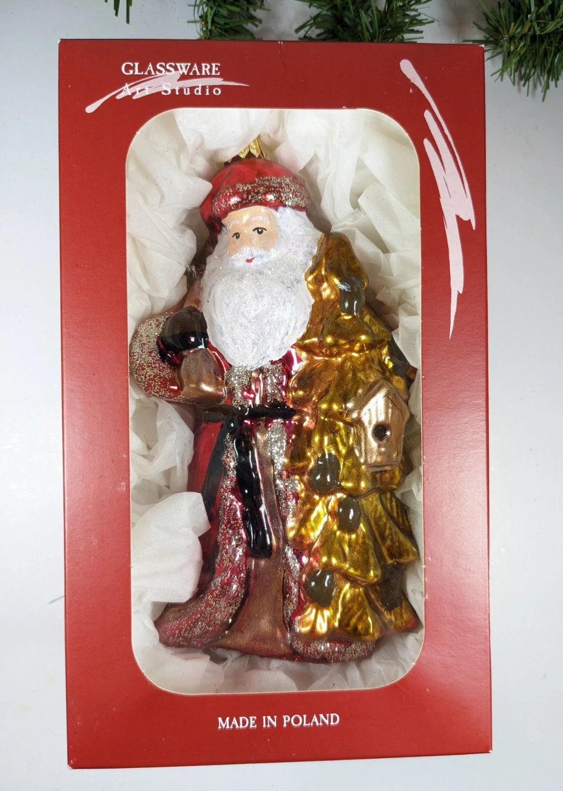 Large Santa Christmas Ornament