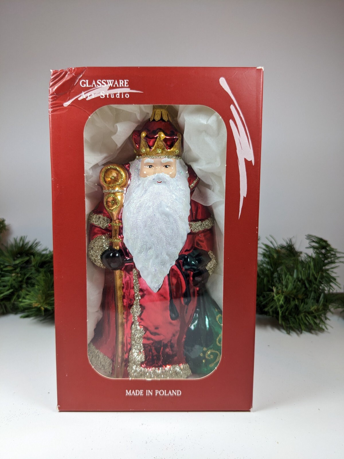 Large Santa Christmas Ornament