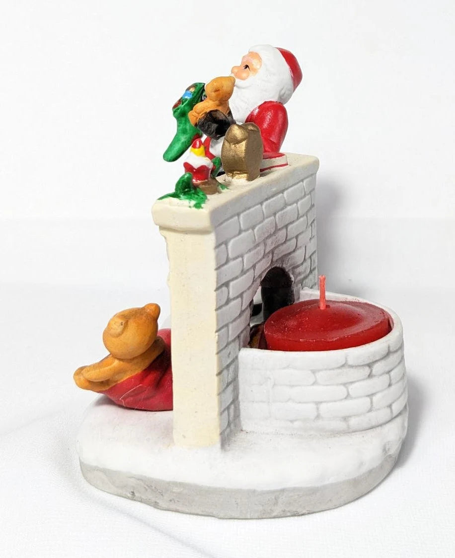 Old Saint Nick Christmas Votive Holder