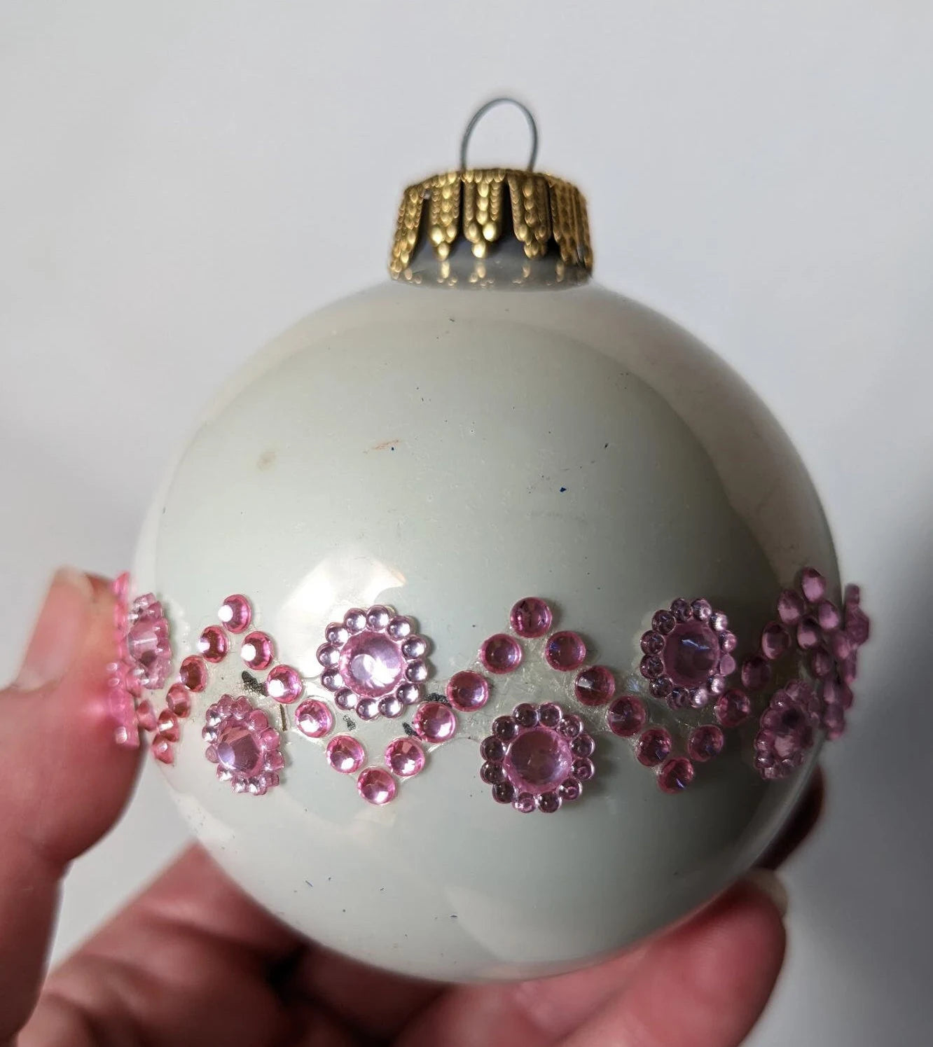 Pink Boho Christmas Ornament Set