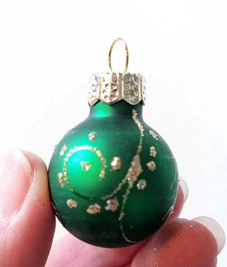 New Mini Glass Christmas Ornament Set of 20