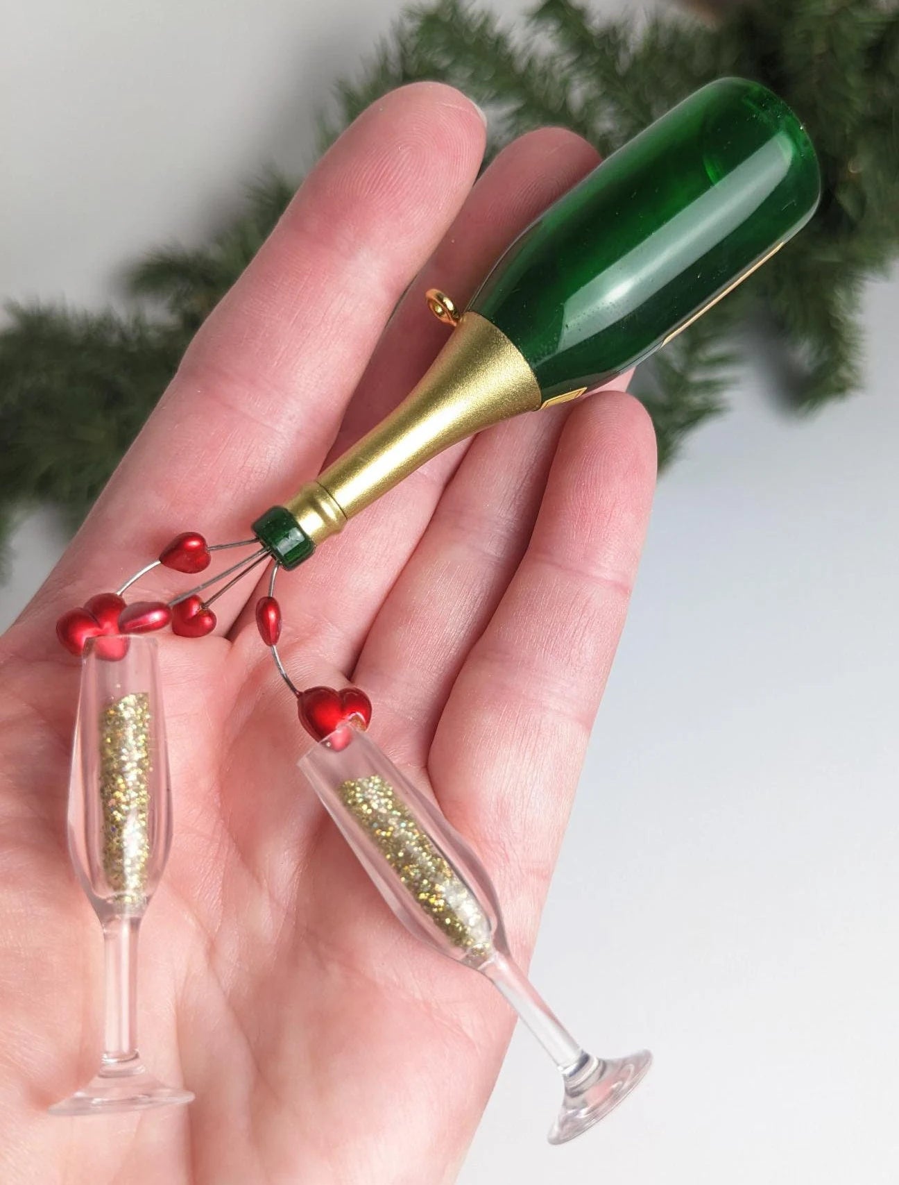 A Toast To Love First Christmas Together Ornament