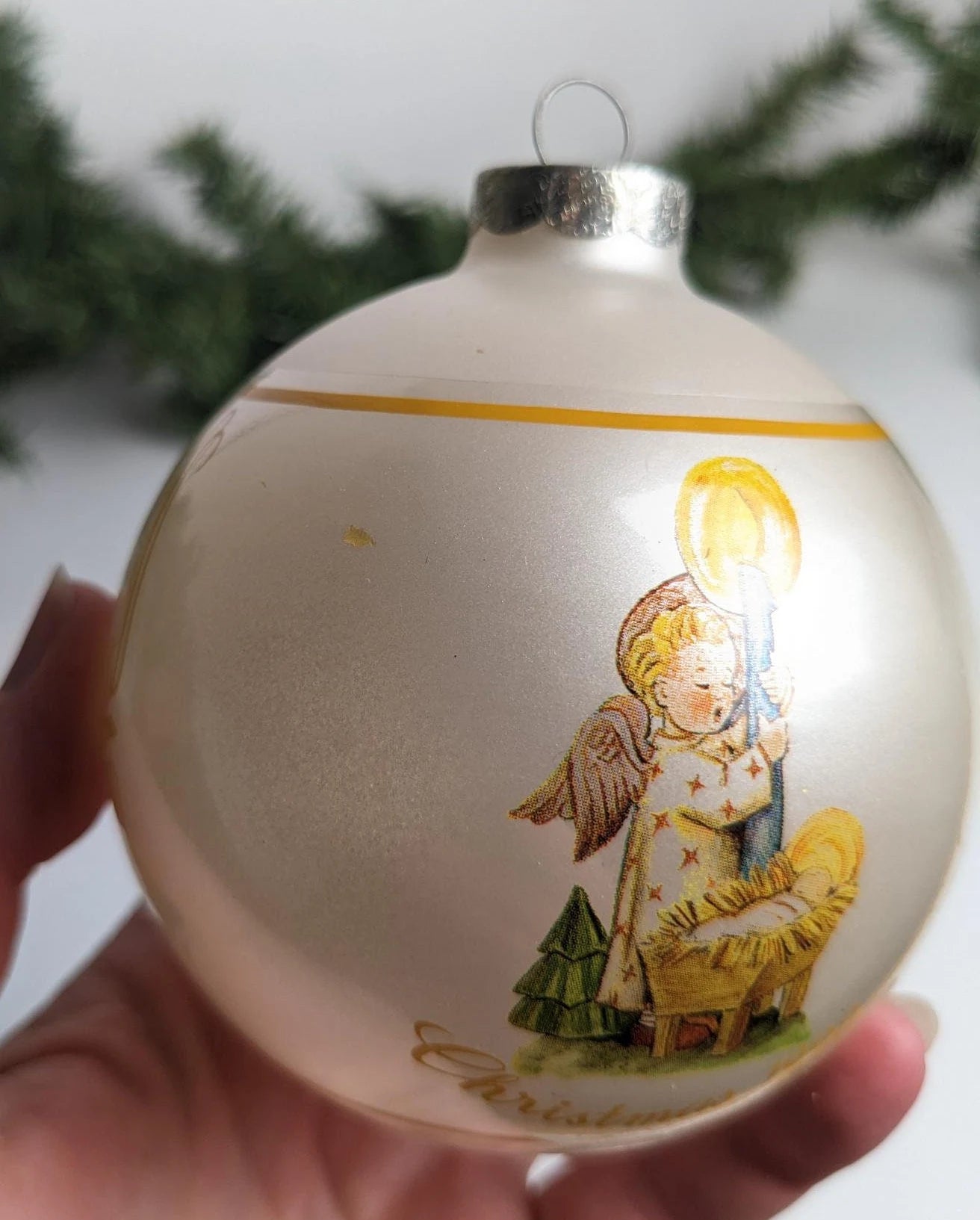 Vintage Angel's Light Christmas Ornament