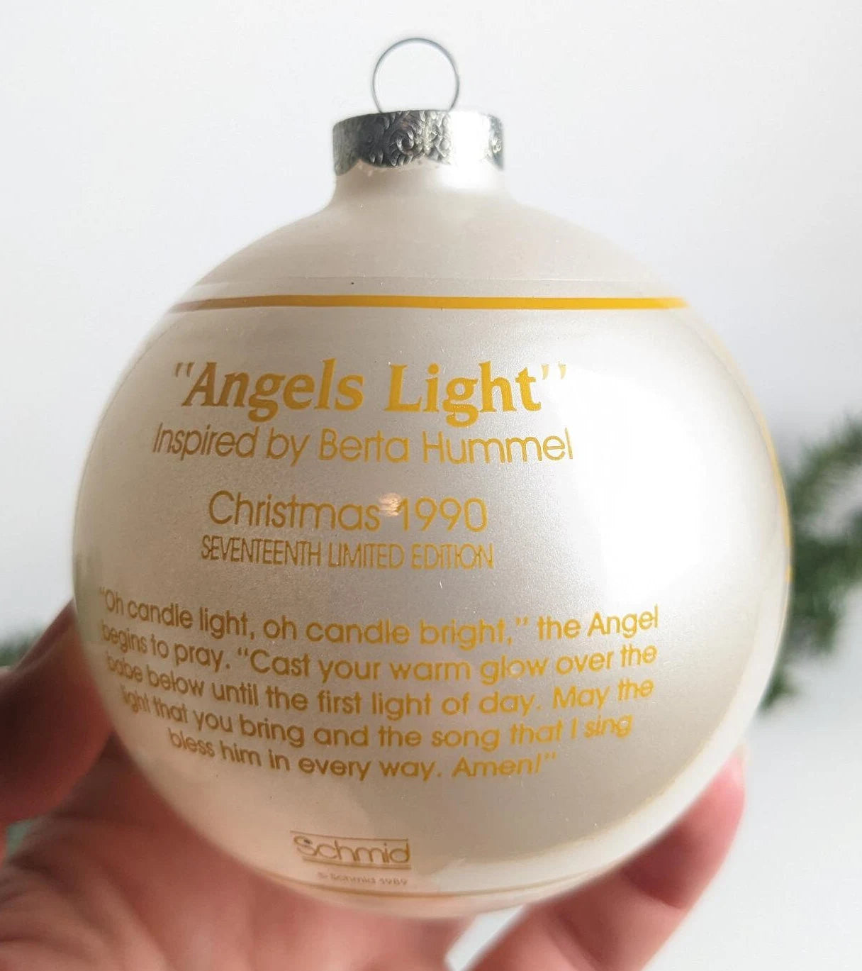 Vintage Angel's Light Christmas Ornament