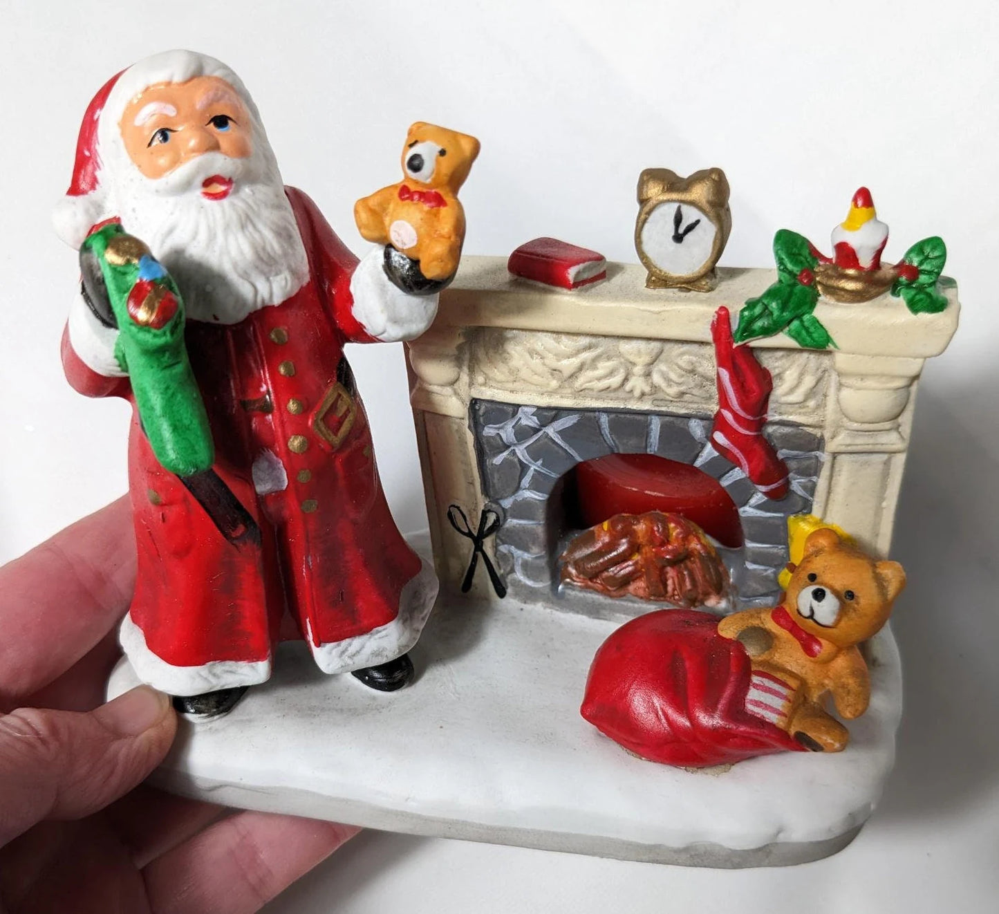 Old Saint Nick Christmas Votive Holder