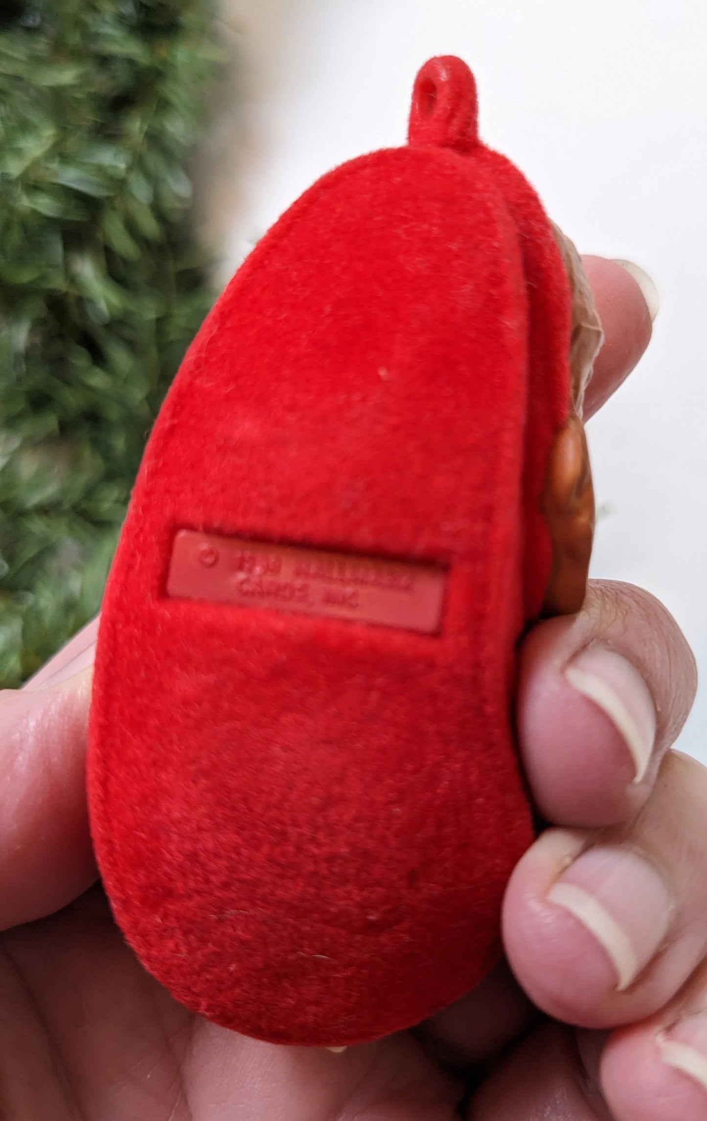 Vintage Hallmark Slipper Spaniel Christmas Ornament