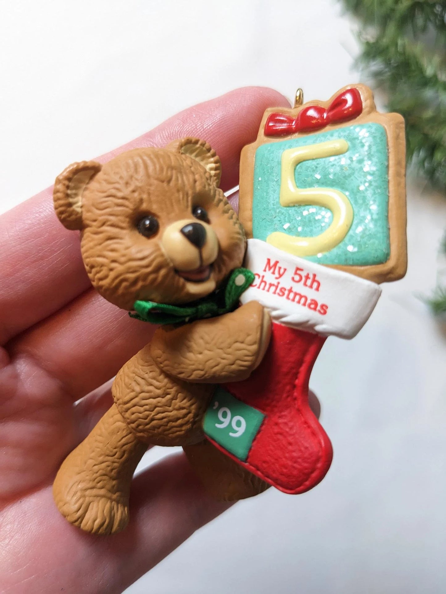 Vintage Hallmark Keepsake Child's Fifth Christmas Ornament