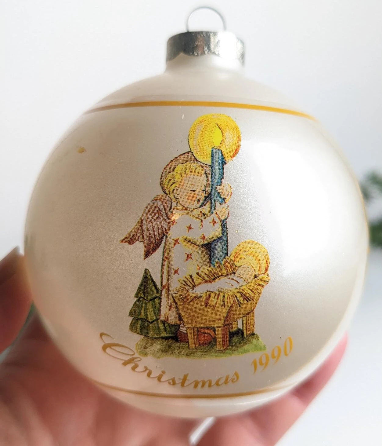 Vintage Angel's Light Christmas Ornament