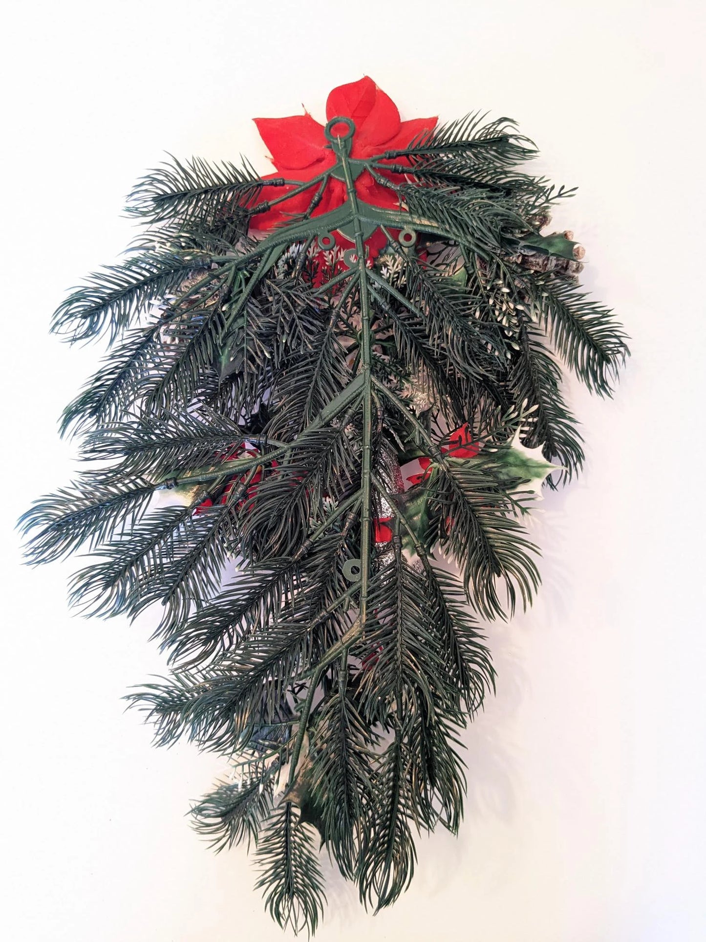 Vintage Plastic MCM Christmas Door Swag