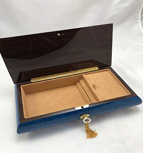 Sorrento High Gloss Royal Blue Jewelry Music Box