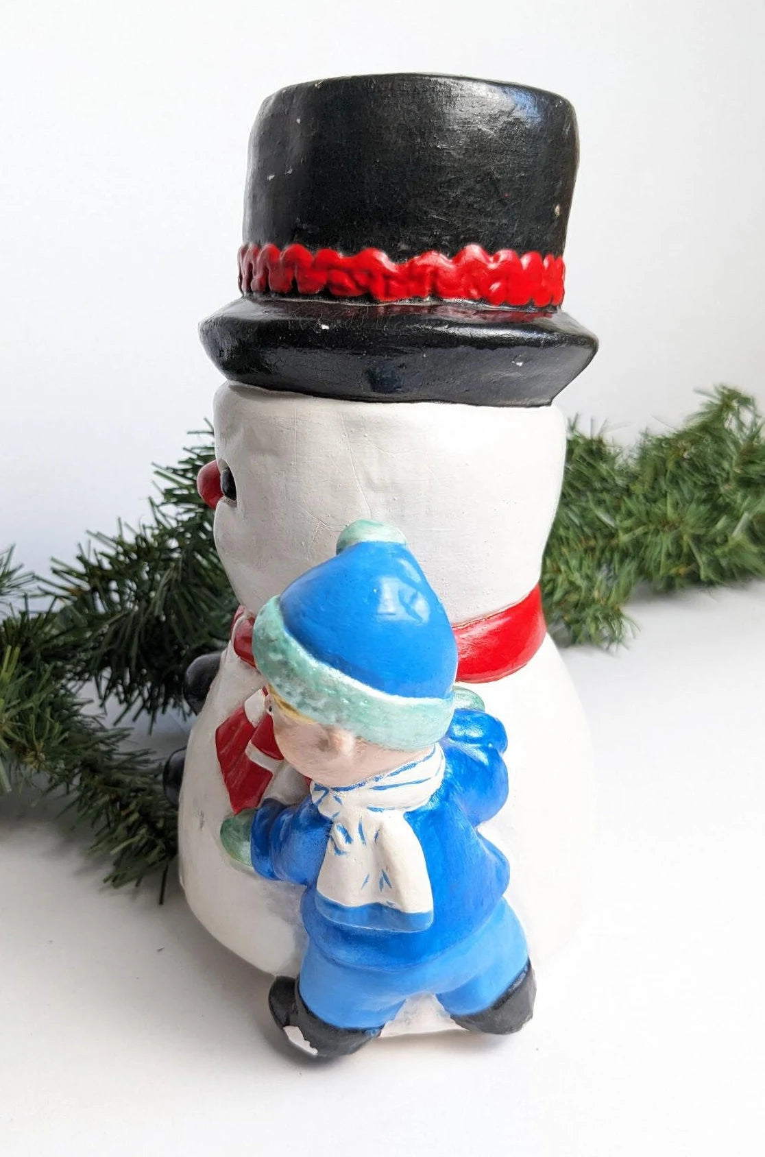 Vintage Hand Painted Ceramic Snowman