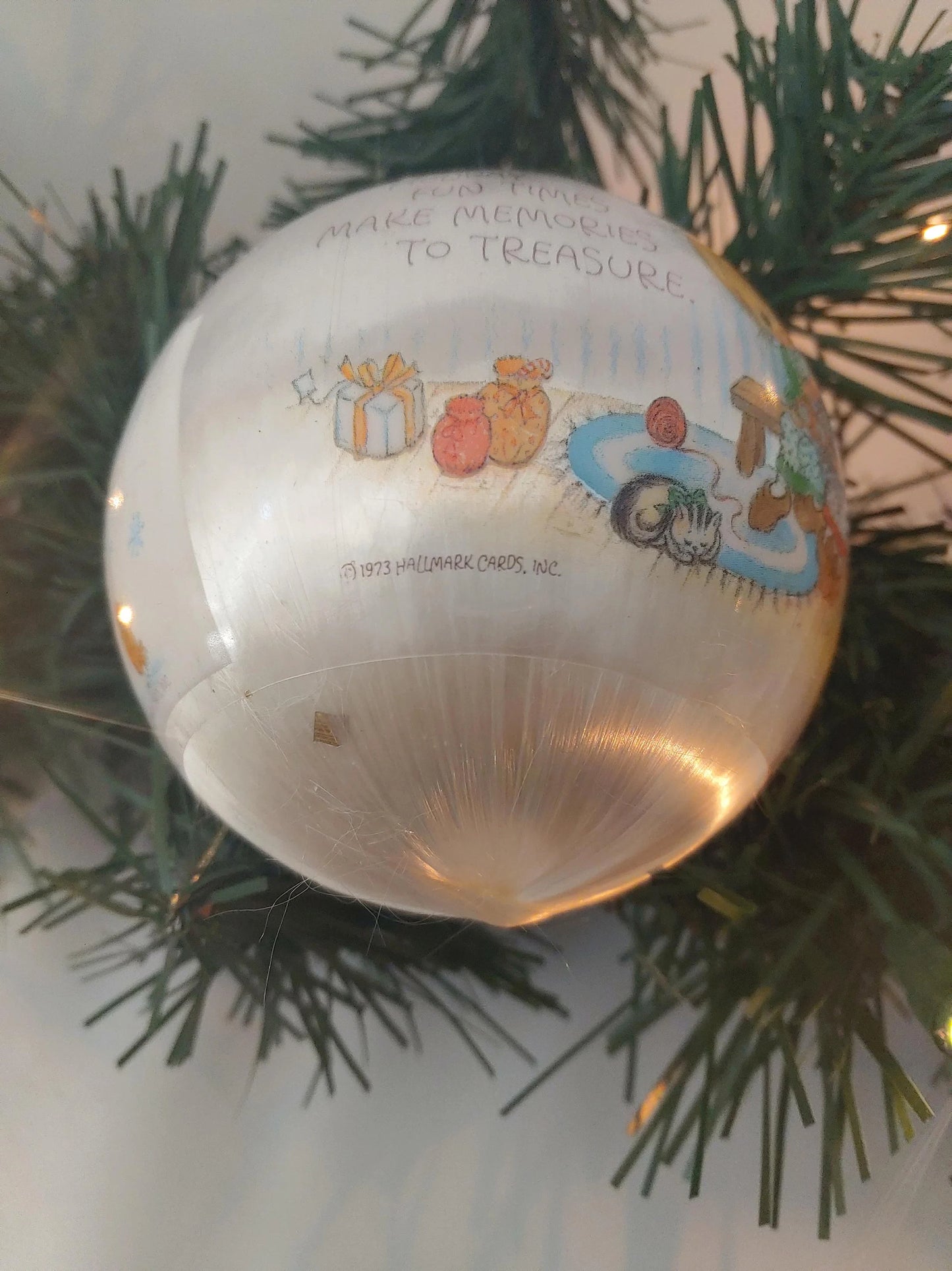 Vintage Hallmark 1979 Betsey Clark Satin Ball Ornament