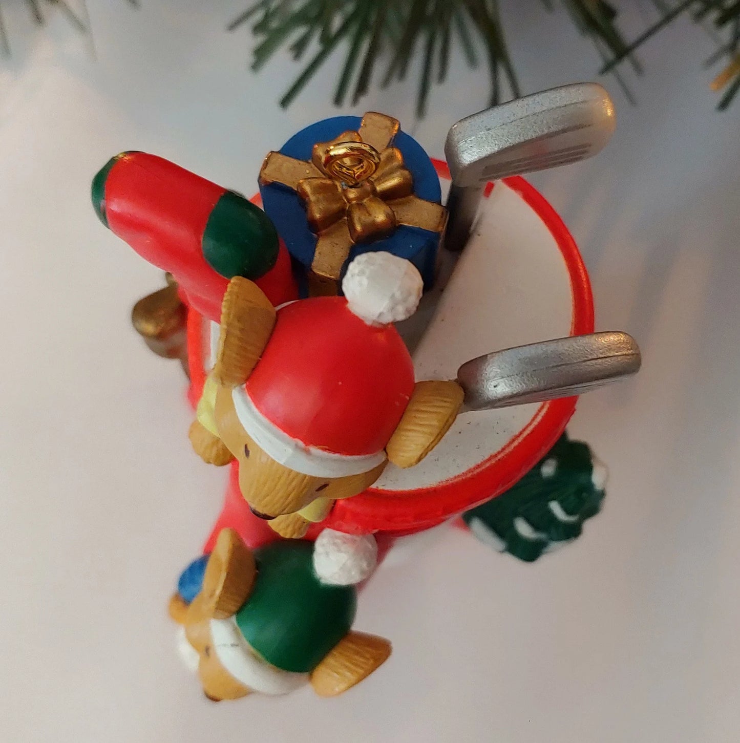 Mice in Golf Club Bag Christmas Ornament