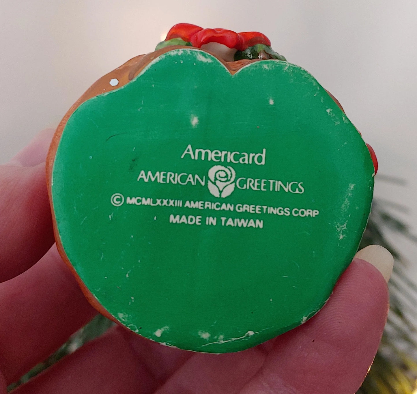 Monk with Wreath American Greetings Christmas Ornament