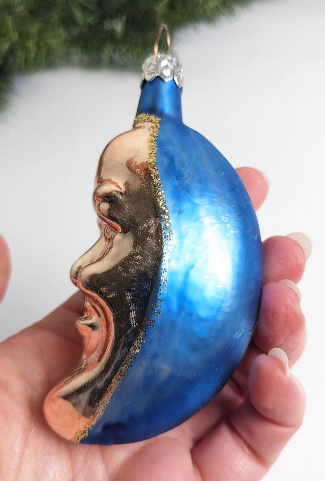 Half Moon Christmas Ornament