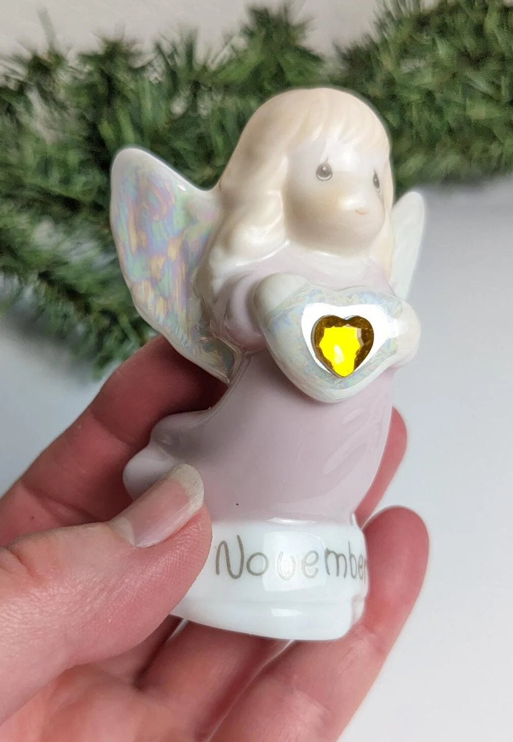 Precious Moments November Birthday Angel Figurine
